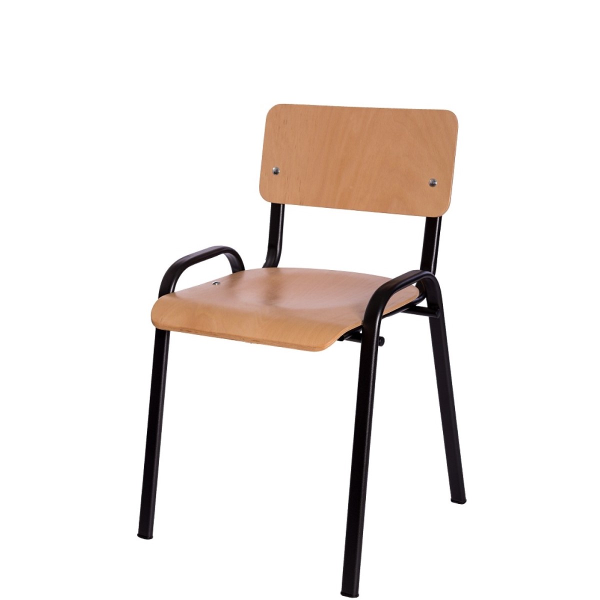Scaun din lemn pentru copii de gradinita cu cadru vopsit - imagine 4