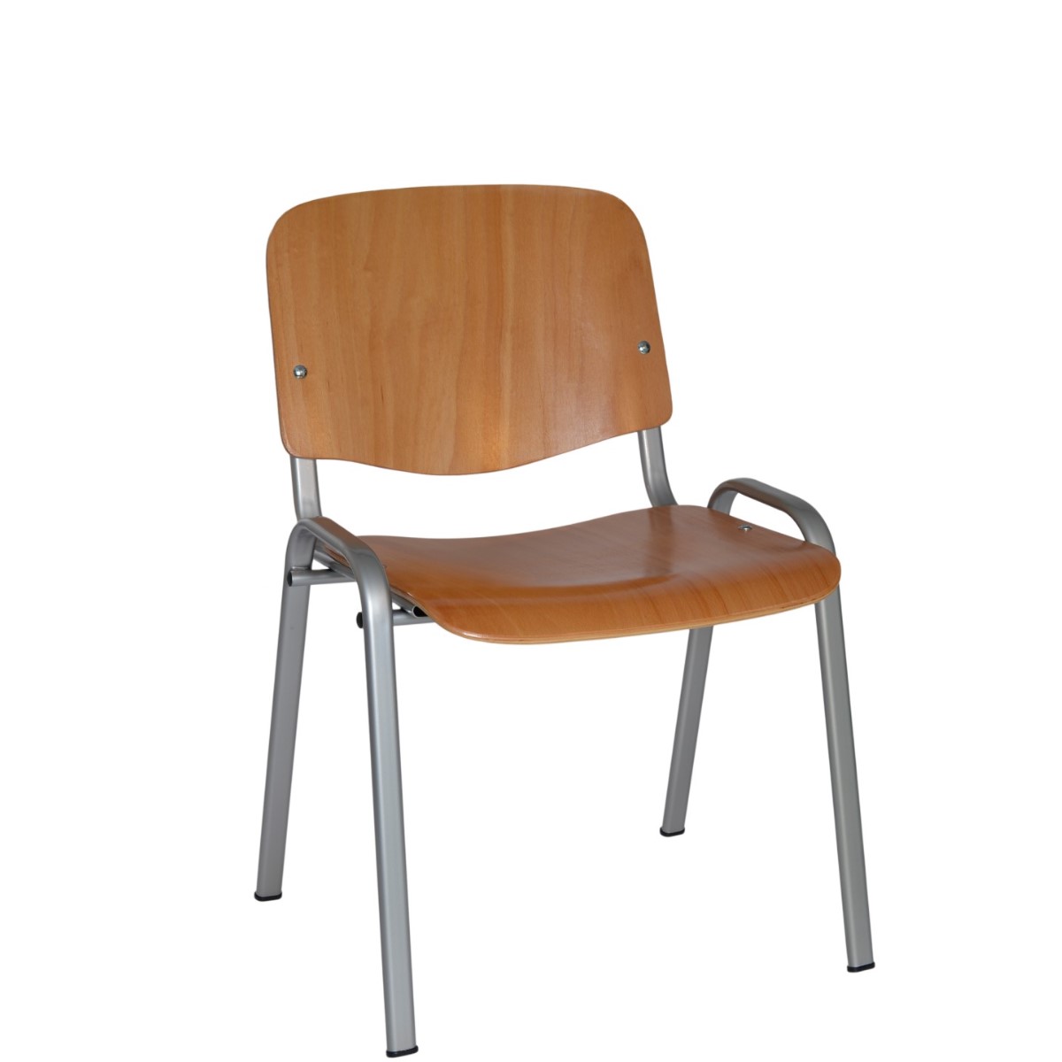 Scaun din lemn pentru elevi cu cadru vopsit - imagine 3